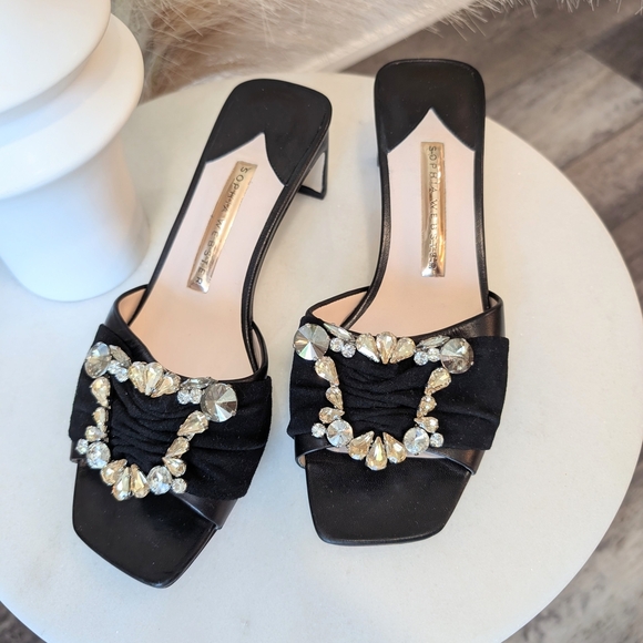 Sophia Webster Black and Gold Heels - Picture 2 of 8